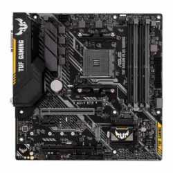 Asus TUF B450M-PLUS GAMING, AMD B450, AM4, Micro ATX, 4 DDR4, XFire, DVI, HDMI, M.2, RGB Lighting