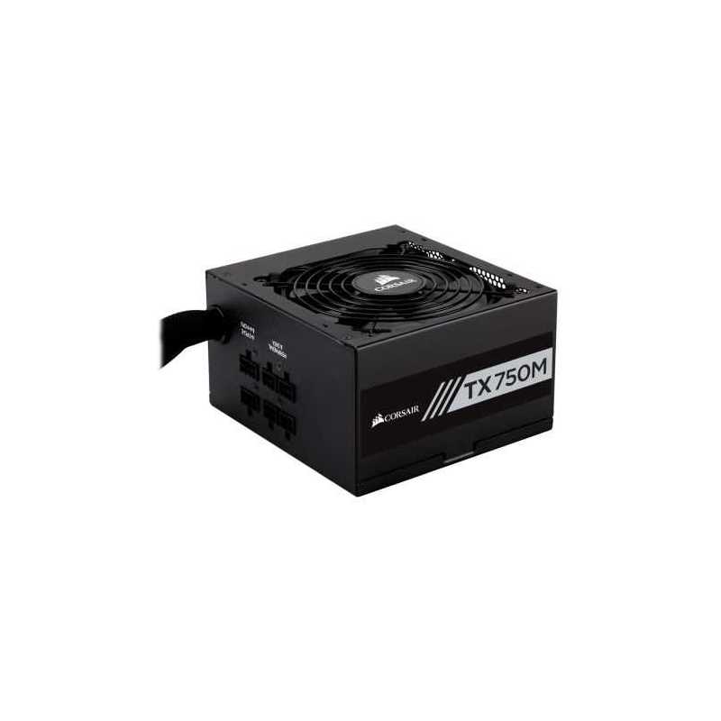 Corsair 750W Enthusiast TX-M Series TX750M PSU, Rifle Bearing Fan, Semi-Modular, 80+ Gold	