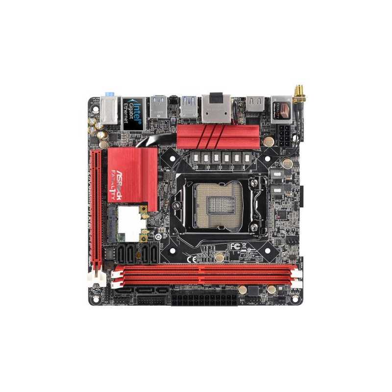 Asrock Z270 GAMING-ITX/AC, Intel Z270, 1151, Mini ITX, DDR4, HDMI, DP, Thunderbolt, Wi-Fi, RAID