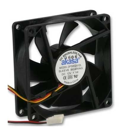 Akasa 80mm 1800RPM Black OEM Fan