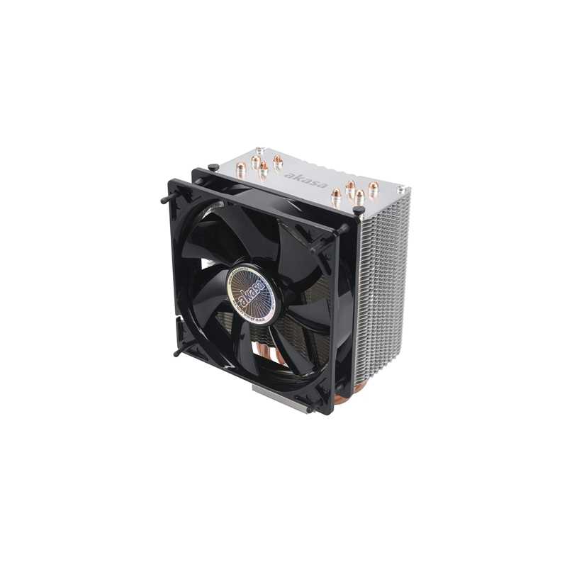 Akasa Nero 3 Universal Socket 120mm PWM 1500RPM Black Fan CPU Cooler