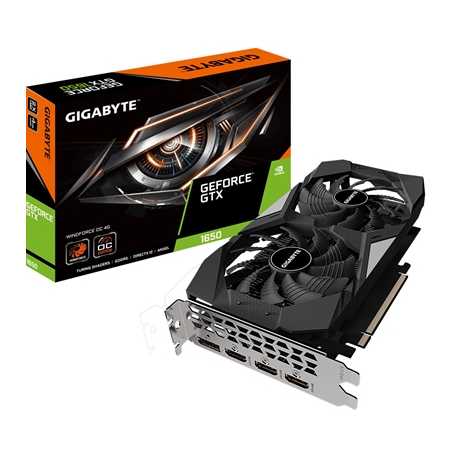 Gigabyte Nvidia GeForce GTX 1650 WINDFORCE OC 4GB Dual Fan Graphics Card