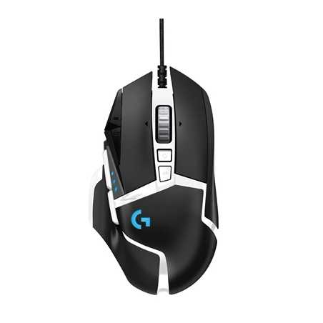 Logitech G502 Special Edition Hero USB RGB LED Black & White Programmable Gaming Mouse