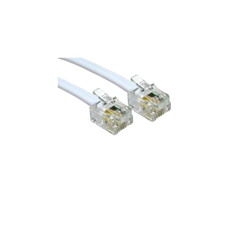 RJ11 (M) to RJ11 (M) 3m White OEM Cable