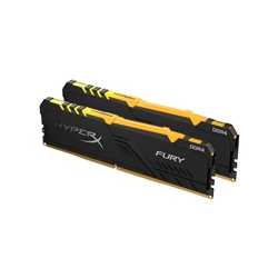 Kingston HyperX Fury RGB 32GB Black Heatsink (2x16GB) DDR4 3000MHz DIMM System Memory