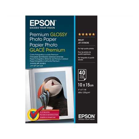 Epson 255gsm 10x15cm Premium Glossy Photo Paper 40 Sheets