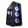 DeepCool MATREXX 50 ADD-RGB 4F Mid Tower 1 x USB 3.0 / 2 x USB 2.0 Tempered Glass Side & Front Window Panels Black Case with Add