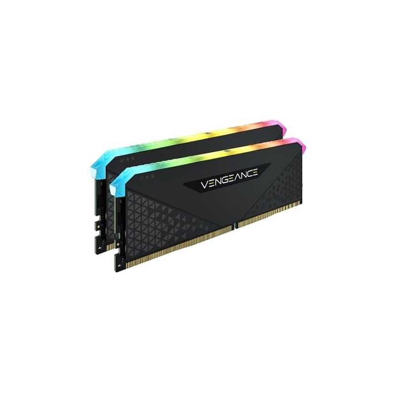 Corsair Vengeance RGB RS 32GB Memory Kit (2 x 16GB), DDR4, 3200MHz (PC4-25600), CL16, XMP 2.0, 6 LEDs, Black