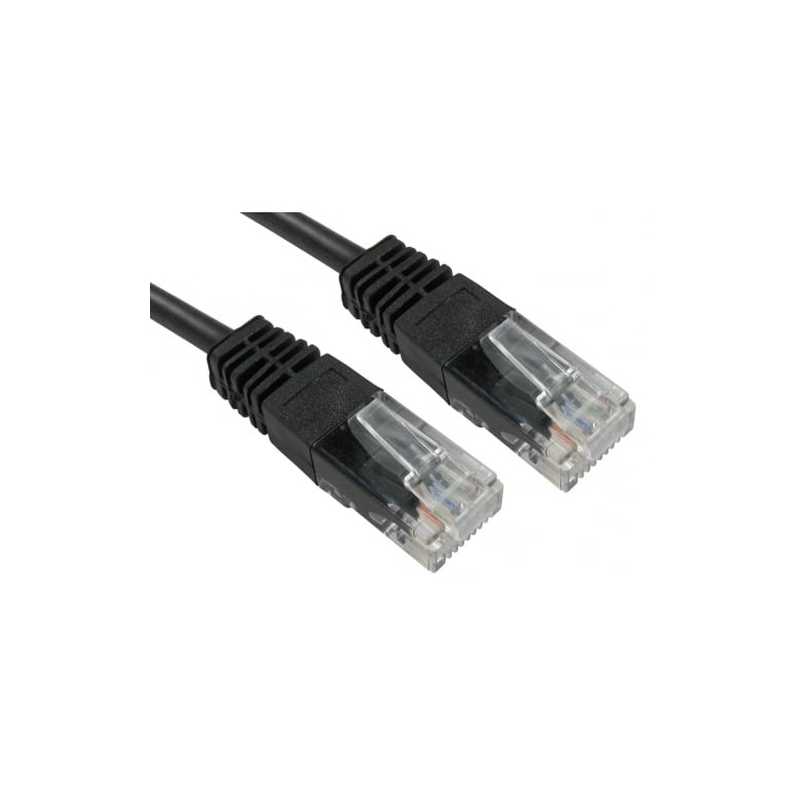 Spire Moulded CAT5e Patch Cable, 5 Metres, Full Copper, Black