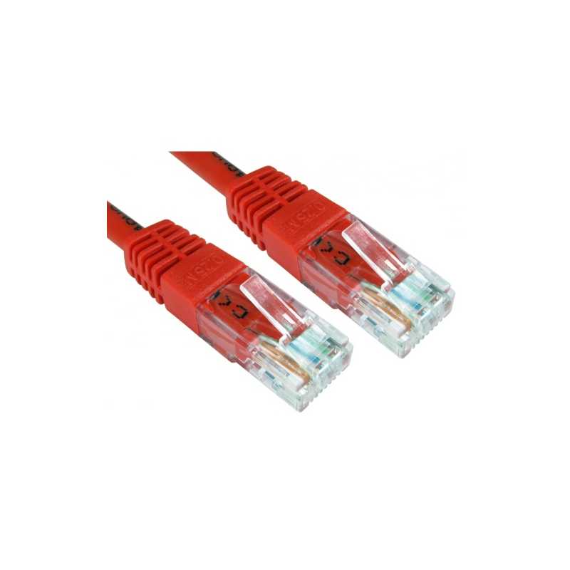 Spire Moulded CAT6 Patch Cable, 1 Metre, Full Copper, Red