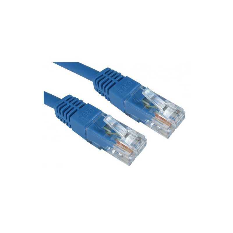 Spire Moulded CAT6 Patch Cable, 2 Metre, Full Copper, Blue