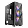 Antec DF800 FLUX Gaming Case w/ Glass Window, ATX, 5 x Fans (3 Front ARGB), Geometrical Mesh & Mirror Front, LED Control Button