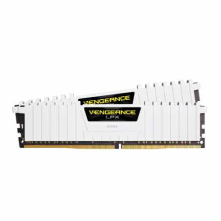 Corsair Vengeance LPX 16GB Kit (2 x 8GB), DDR4, 3200MHz (PC4-25600), CL16, XMP 2.0, Ryzen Optimised, DIMM Memory, White