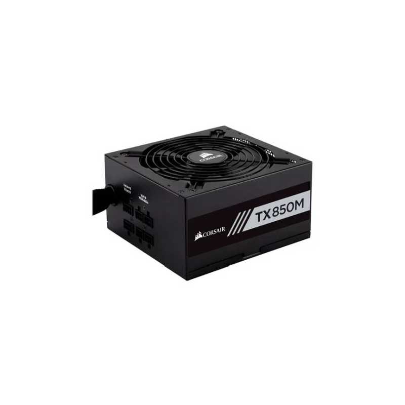 Corsair 850W Enthusiast TX-M Series TX850M PSU, Rifle Bearing Fan, Semi-Modular, 80+ Gold	