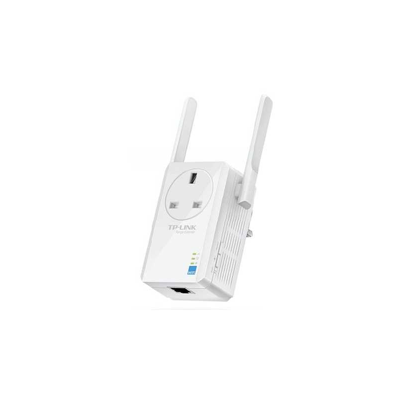 TP-LINK (TL-WA860RE) 300Mbps Wall-Plug Wifi Range Extender, AC Passthrough, 1 LAN