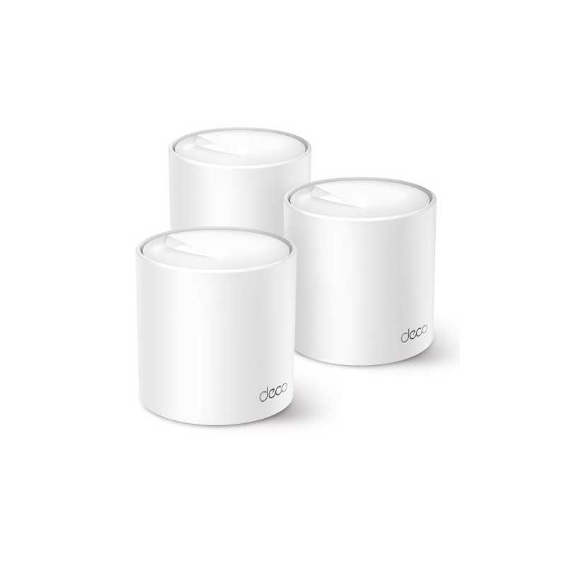 TP-LINK (DECO X50) AX3000 Dual Band Wireless Whole Home Mesh Wi-Fi System, 3 Pack, 3x LAN, OFDMA & MU-MIMO, TP-Link HomeShield