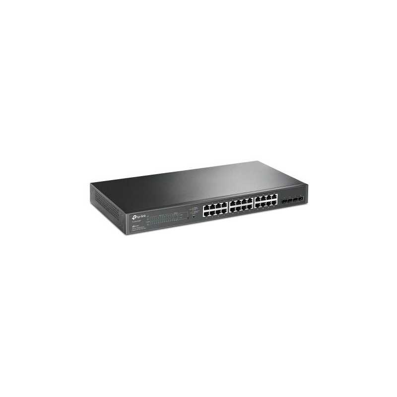 TP-LINK (TL-SG2428P) JetStream 28-Port Gigabit Smart Switch with 24-Port PoE+, 4 GB SFP Slots, Rackmountable 