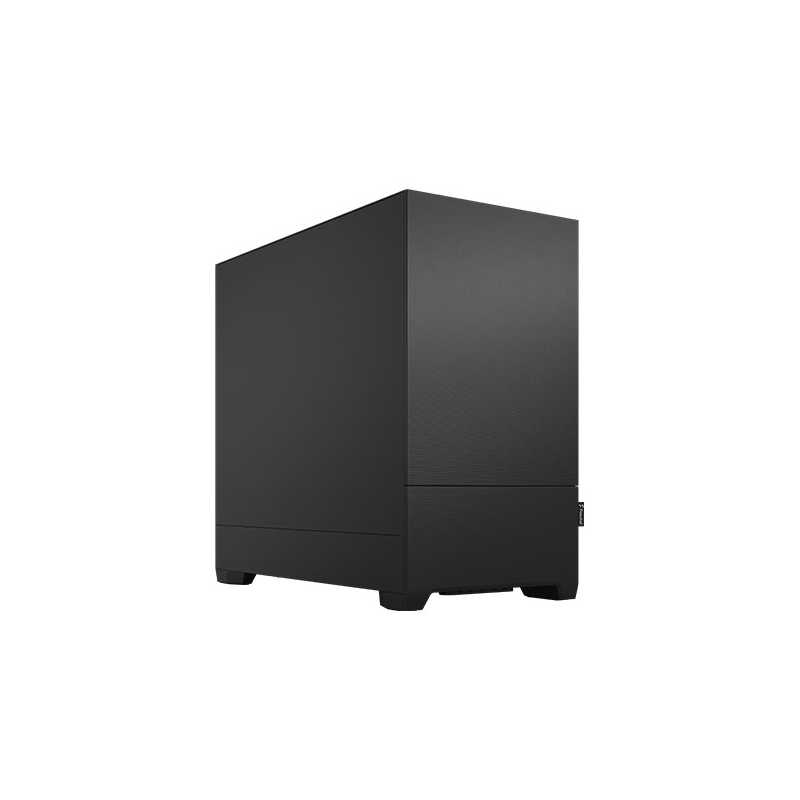 Fractal Design Pop Mini Silent (Black Solid) Gaming Case, Micro ATX, Sound-Damping Steel & Foam, 3 Fans