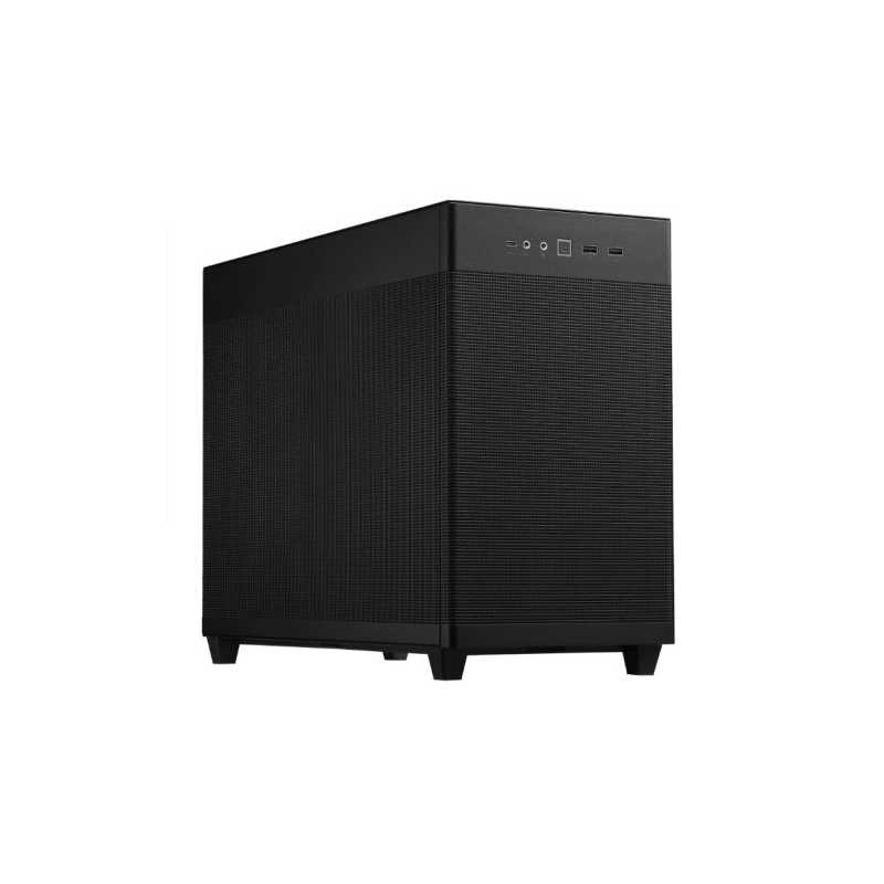 Asus Prime AP201 Gaming Case, Micro ATX, Quasi-Filter Mesh, USB-C, Tool-free Panels, 338mm GPU & 360mm Radiator Support, Black