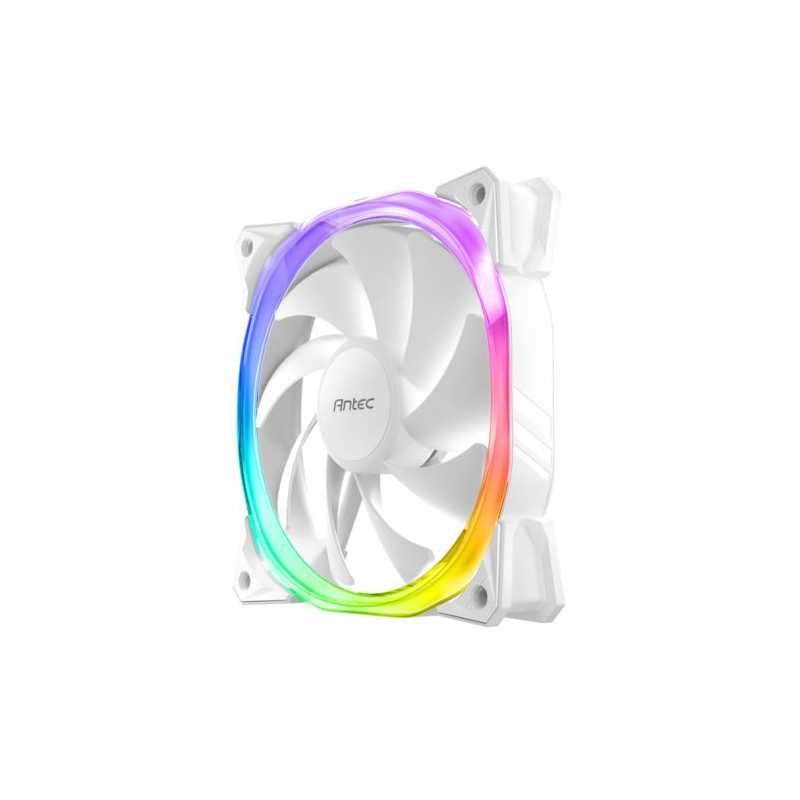 Antec Fusion 12cm PWM ARGB Case Fan, Hydraulic Bearing, 16 LEDs, Anti-Vibration, Up to 2000 RPM, White