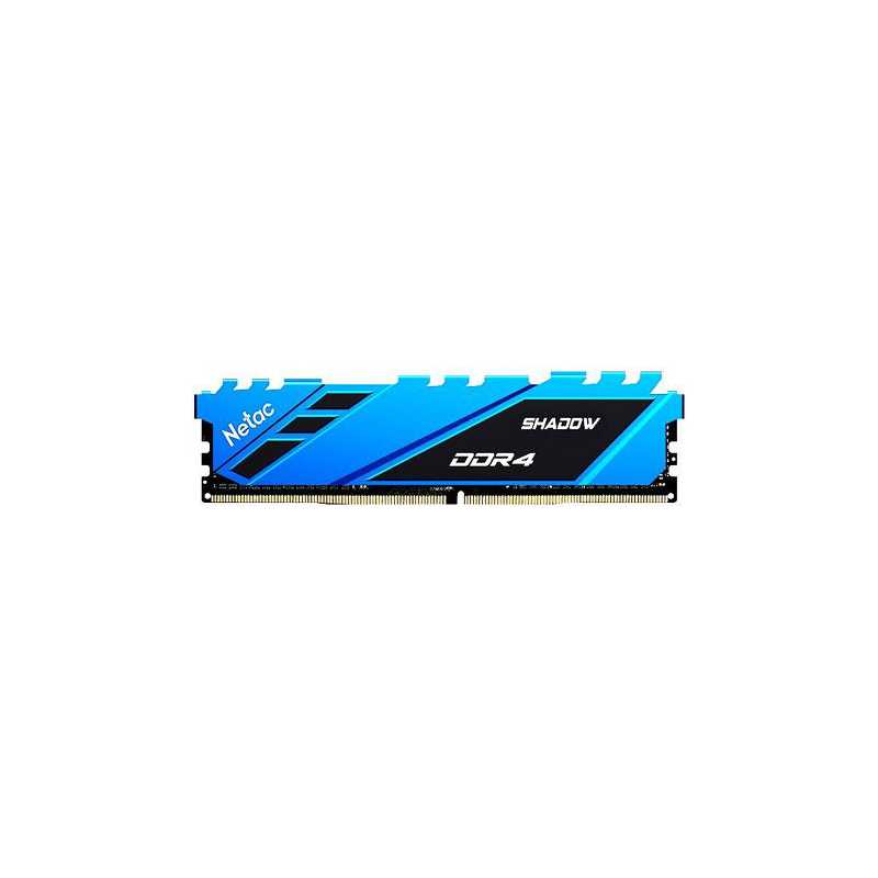 Netac Shadow Blue, 8GB, DDR4, 3200MHz (PC4-25600), CL16, DIMM Memory