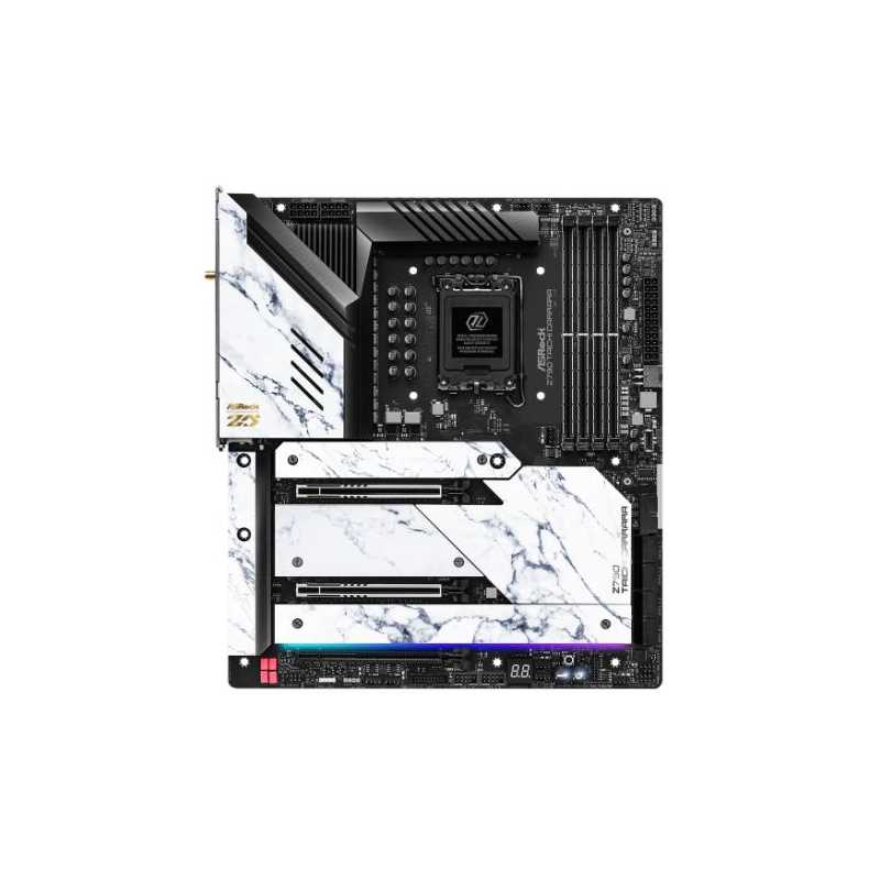 Asrock Z790 TAICHI CARRARA, Intel Z790, 1700, EATX, 4 DDR5, HDMI, 2 Thunderbolt, Wi-Fi 6E, 2.5G & GB LAN, PCIe5, RGB, 5x M.2, 12