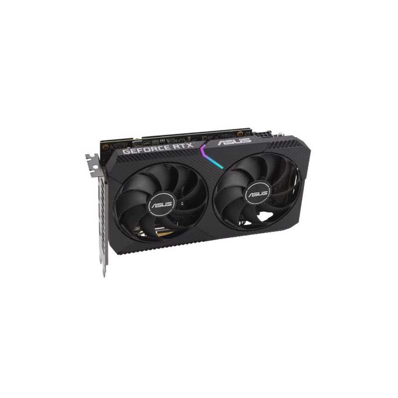 Asus DUAL RTX3060 OC, PCIe4, 8GB DDR6, HDMI, 3 DP, 1867MHz Clock, RGB Lighting, Overclocked