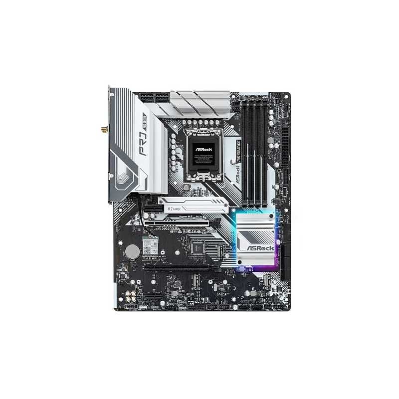 Asrock Z790 PRO RS WIFI, Intel Z790, 1700, ATX, 4 DDR5, HDMI, DP, eDP,  Wi-Fi 6E, 2.5G LAN, PCIe5, RGB, 4x M.2