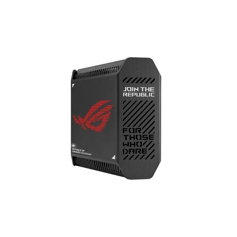 Asus (GT6 1-Pack Black) ROG Rapture AX10000 Tri-Band Gaming Mesh Wi-Fi 6 System, 2.5G LAN, AiMesh, RangeBoost Plus, AiProtection