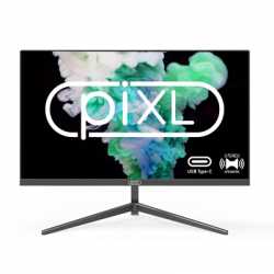 piXL PX24IPUHDS 24 Inch Frameless IPS Monitor, Widescreen LCD Panel, 5ms Response Time, 75Hz Refresh Rate, Full HD 1920 x 1080, 