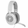 Corsair HS55 Stereo Gaming Headset, 3.5mm Jack, Lightweight, Flip-To-Mute Mic, Memory Foam Earpads, White