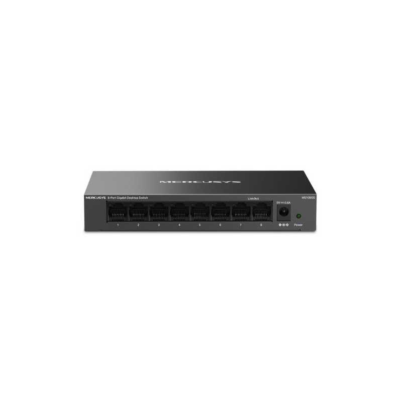 Mercusys (MS108GS) 8-Port Gigabit Unmanaged Desktop Switch, Steel Case