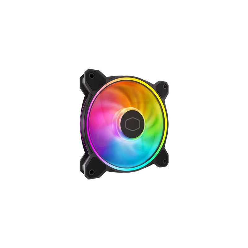 Cooler Master MasterFan 120mm MF120 Halo2, 7 Blade, PWM, Addressable RGB LEDs, Single Fan Pack