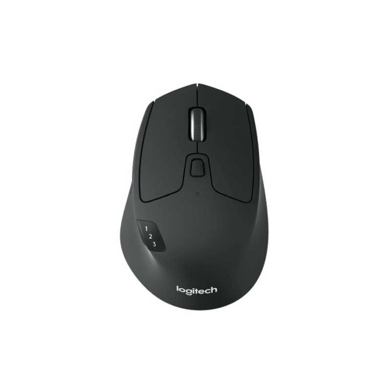 Logitech M720 Triathlon Wireless Optical Mouse, Easy Device Switch, 1000 DPI, 8 Buttons, Hyper Fast Scroll, Black