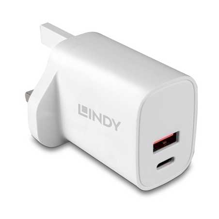 Lindy 73416 20W USB Type A & C Charger