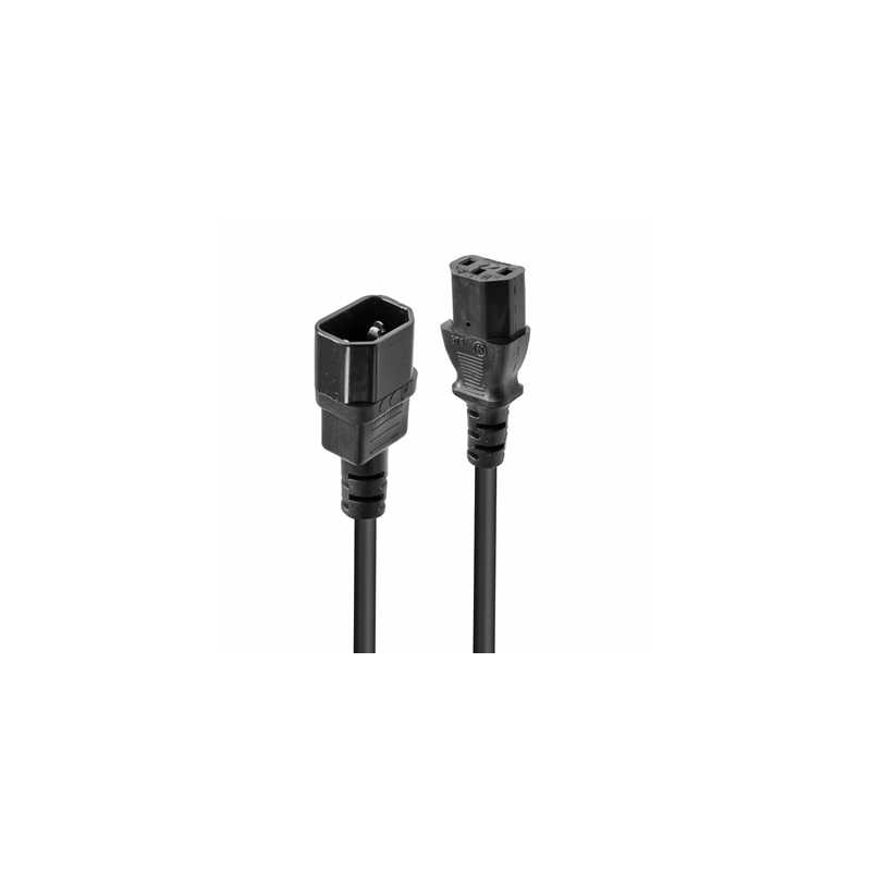 Lindy 30331 2m IEC Extension Cable, Black