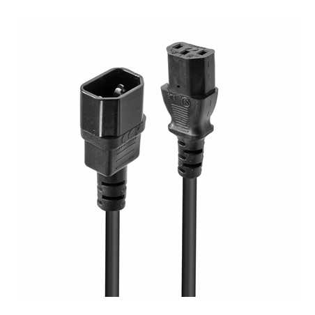 Lindy 30331 2m IEC Extension Cable, Black