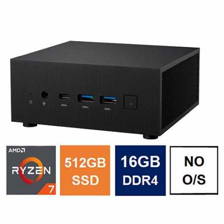 Spire Mini PC, Asus PN52 Case, Ryzen 7 5800H, 16GB 3200MHz, 512GB