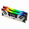 Kingston Fury Renegade RGB 64GB Kit (2 x 32GB), DDR5, 6400MHz, CL32, 1.4V, ECC, XMP 3.0, PMIC, DIMM Memory, Black/Silver