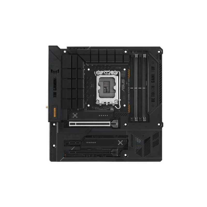 Asus TUF GAMING B760M-BTF WIFI, Intel B760, 1700, Micro ATX, 4 DDR5, HDMI, DP, Wi-Fi 6, 2.5G LAN, PCIe5, 3x M.2