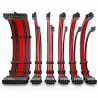 Antec Black/Red PSU Extension Cable Kit - 6 Pack (1x 24 Pin, 2x 4+4 Pin, 3x 6+2 Pin)