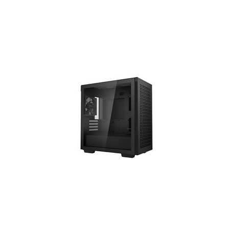 DeepCool CH370 Micro ATX Case with Tempered Glass Side Panel, 2 x USB 3.0, 4 x Expansion Slots with support for a 360mm Radiator