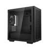 DeepCool CH370 Micro ATX Case with Tempered Glass Side Panel, 2 x USB 3.0, 4 x Expansion Slots with support for a 360mm Radiator