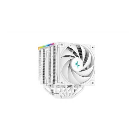 DeepCool AK620 Digital CPU Cooler, White, 2x 120mm Fan, Dual Tower, ARGB, 6x Direct Touch Copper Heatpipes, Intel/AMD