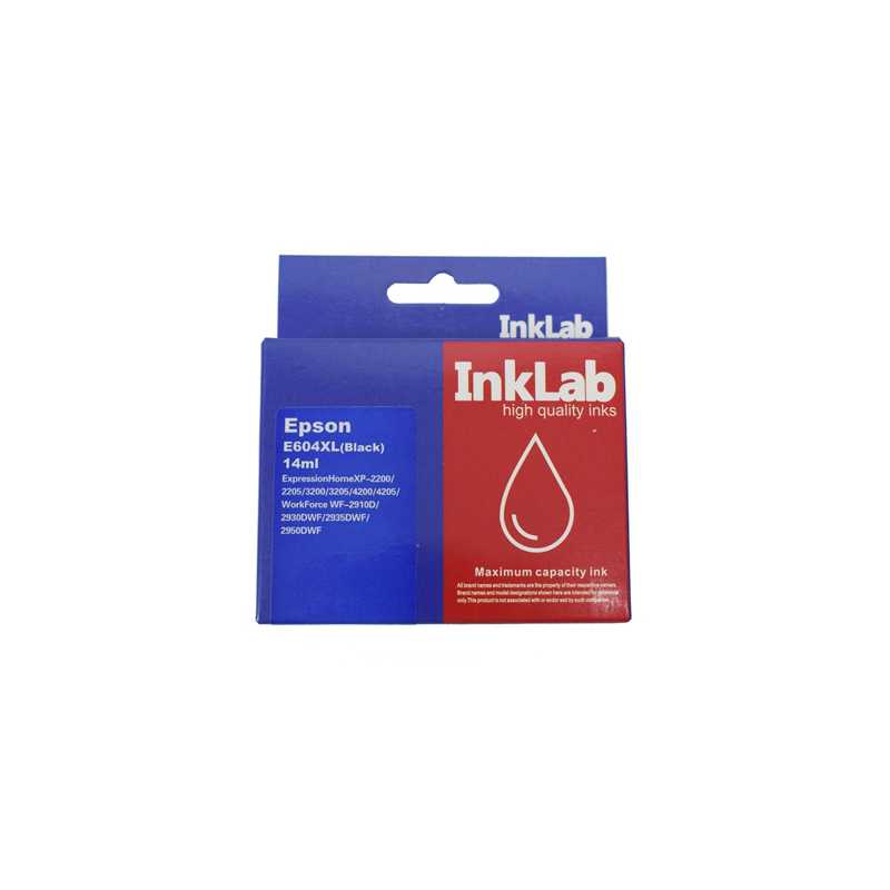 InkLab 604 Epson Compatible Black Replacement Ink