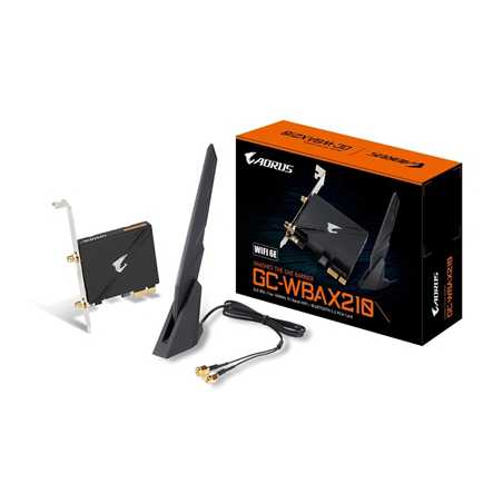 Gigabyte GC-WBAX210 Intel WiFi 6E AX200 2400Mbps Bluetooth 5.2 Wireless PCI-Express Card