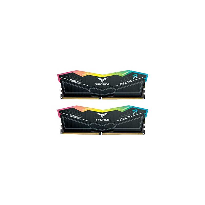 TEAMGROUP T-Force Delta RGB DDR5 Ram 32GB Kit (2x16GB) 5600MHz (PC5-44800) CL36 Desktop Memory Module Ram Black for 600 Series C