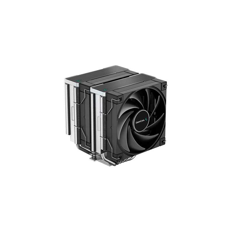 DeepCool AK620 Fan CPU Cooler, Universal Socket, Dual Powerful 120mm FDB PWM Black Fans, 1850RPM, 6 Heat Pipes, 260W Heat Dissip