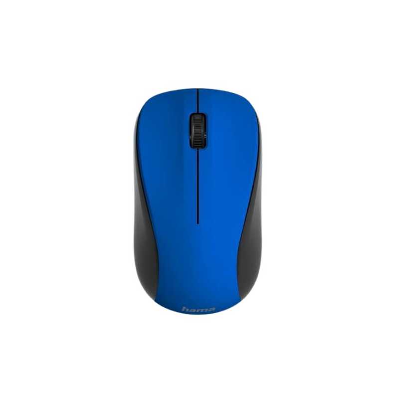 Hama MW-300 V2 Wireless Optical Mouse, 3 Buttons, USB Nano Receiver, Blue