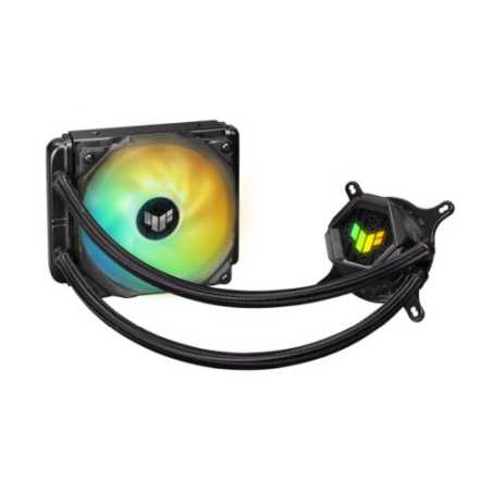 Asus TUF Gaming LC120 V2 ARGB Liquid CPU Cooler, 120mm Radiator, ARGB Pump Head, 1 x ARGB PWM Fan